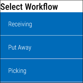 Select workflow