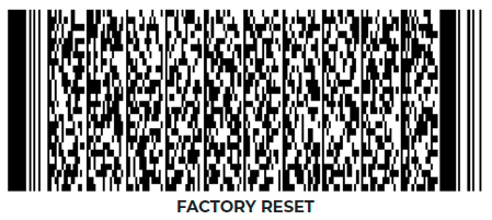 Barcode Factory Reset